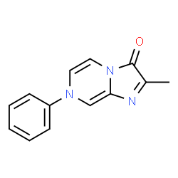 ChemSpider 2D Image | 2-Methyl-7-phenylimidazo[1,2-a]pyrazin-3(7H)-one | C13H11N3O