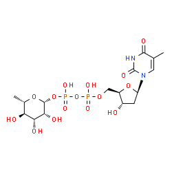 ChemSpider 2D Image | dTDP-beta-L-rhamnose | C16H26N2O15P2