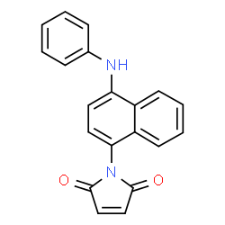ChemSpider 2D Image | N-(1-ANILINONAPHTHYL-4)-MALEIMIDE | C20H14N2O2