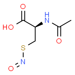 ChemSpider 2D Image | N-Acetyl-S-nitroso-L-cysteine | C5H8N2O4S