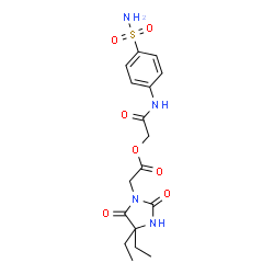 ChemSpider 2D Image | 2-Oxo-2-[(4-sulfamoylphenyl)amino]ethyl (4,4-diethyl-2,5-dioxo-1-imidazolidinyl)acetate | C17H22N4O7S