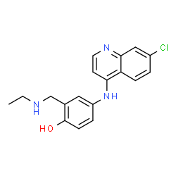 ChemSpider 2D Image | desethylamodiaquine | C18H18ClN3O