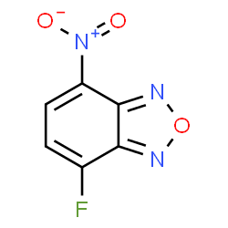 ChemSpider 2D Image | 4-Fluoro-7-nitrobenzofurazan | C6H2FN3O3