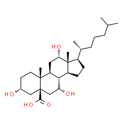 ChemSpider 2D Image | Trihydroxycoprostanoic acid | C28H48O5