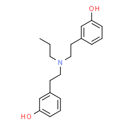 ChemSpider 2D Image | 3,3'-[(Propylimino)di-2,1-ethanediyl]diphenol | C19H25NO2