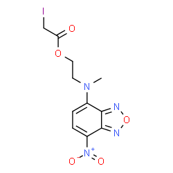 ChemSpider 2D Image | 2-[Methyl(7-nitro-2,1,3-benzoxadiazol-4-yl)amino]ethyl iodoacetate | C11H11IN4O5