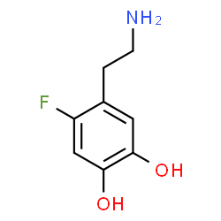 ChemSpider 2D Image | 4-(2-Aminoethyl)-5-fluoro-1,2-benzenediol | C8H10FNO2
