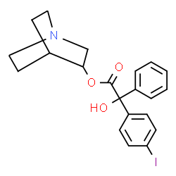 ChemSpider 2D Image | 3-Quinuclidinyl-4-Iodobenzilate, (3R,R)- | C21H22INO3
