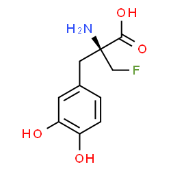 ChemSpider 2D Image | alpha-(Fluoromethyl)-3-hydroxy-L-tyrosine | C10H12FNO4