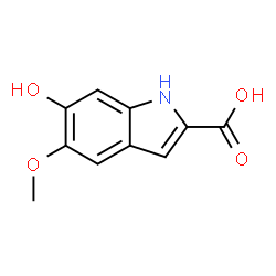 ChemSpider 2D Image | 6-Hydroxy-5-methoxy-1H-indole-2-carboxylic acid | C10H9NO4