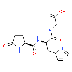 ChemSpider 2D Image | pyroglutamyl-histidyl-glycine | C13H17N5O5