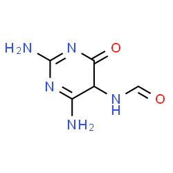 ChemSpider 2D Image | 2,6-diamino-5-formamido-4-hydroxypyrimidine | C5H7N5O2