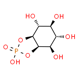 ChemSpider 2D Image | 1D-myo-Inositol 1,2-cyclic phosphate | C6H11O8P
