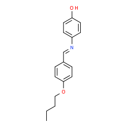ChemSpider 2D Image | 4-[(E)-(4-Butoxybenzylidene)amino]phenol | C17H19NO2