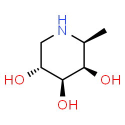 ChemSpider 2D Image | Deoxyfuconojirimycin | C6H13NO3
