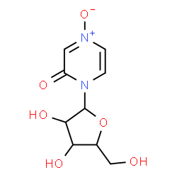 ChemSpider 2D Image | 1-Pentofuranosyl-2(1H)-pyrazinone 4-oxide | C9H12N2O6