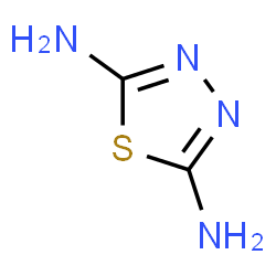 ChemSpider 2D Image | 1,3,4-Thiadiazole-2,5-diamine | C2H4N4S
