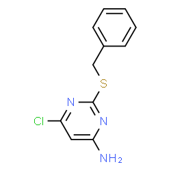 ChemSpider 2D Image | 4-amino-2-(benzylthio)-6-chloropyrimidine | C11H10ClN3S