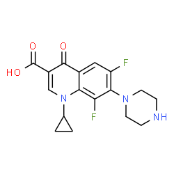 ChemSpider 2D Image | 8-Fluorociprofloxacin | C17H17F2N3O3