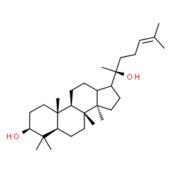 ChemSpider 2D Image | (3beta,13xi,17xi)-Dammar-24-ene-3,20-diol | C30H52O2
