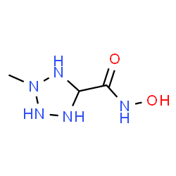 ChemSpider 2D Image | N-Hydroxy-2-methyl-5-tetrazolidinecarboxamide | C3H9N5O2