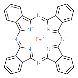 ChemSpider 2D Image | Iron phthalocyanine | C32H16FeN8