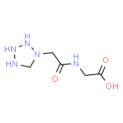 ChemSpider 2D Image | N-(1-Tetrazolidinylacetyl)glycine | C5H11N5O3