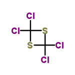 InChI=1/C2Cl4S2/c3-1(4)7-2(5,6)8-1
