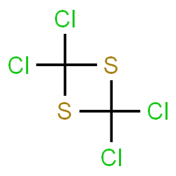 ChemSpider 2D Image | 2,2,4,4-Tetrachloro-1,3-dithietane | C2Cl4S2