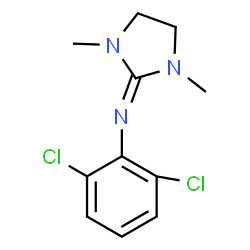 ChemSpider 2D Image | N-(2,6-Dichlorophenyl)-1,3-dimethyl-2-imidazolidinimine | C11H13Cl2N3