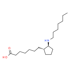 ChemSpider 2D Image | (+-)-13-AZAPROSTANOIC ACID | C19H37NO2