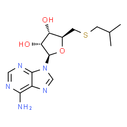 ChemSpider 2D Image | 5'-S-Isobutyl-5'-thioadenosine | C14H21N5O3S