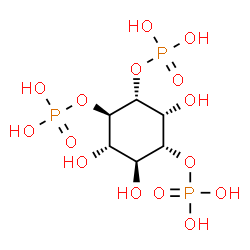 ChemSpider 2D Image | (1R,2R,3R,4R,5S,6S)-3,5,6-Trihydroxy-1,2,4-cyclohexanetriyl tris[dihydrogen (phosphate)] | C6H15O15P3
