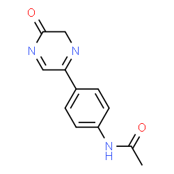 ChemSpider 2D Image | N-[4-(5-Oxo-5,6-dihydro-2-pyrazinyl)phenyl]acetamide | C12H11N3O2