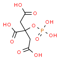 ChemSpider 2D Image | 2-(Phosphonooxy)-1,2,3-propanetricarboxylic acid | C6H9O10P