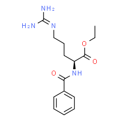 ChemSpider 2D Image | N-.alpha.-Benzoyl-l-arginine ethyl ester | C15H22N4O3