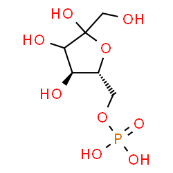 ChemSpider 2D Image | (3xi)-6-O-Phosphono-D-erythro-hex-2-ulofuranose | C6H13O9P