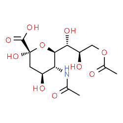 ChemSpider 2D Image | N-acetyl-9-O-acetylneuraminic acid | C13H21NO10