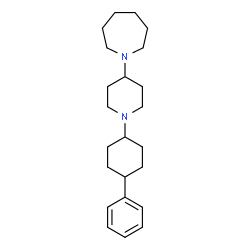 ChemSpider 2D Image | 1-[1-(4-Phenylcyclohexyl)-4-piperidinyl]azepane | C23H36N2