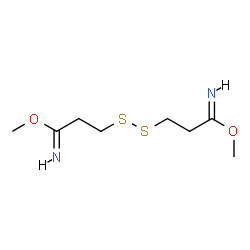 ChemSpider 2D Image | Dimethyl (1Z,1'Z)-3,3'-disulfanediyldipropanimidate | C8H16N2O2S2