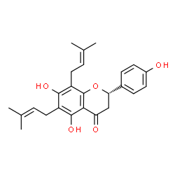 ChemSpider 2D Image | 6,8-Diprenylnaringenin | C25H28O5