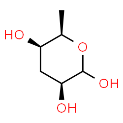ChemSpider 2D Image | 3,6-Dideoxy-D-lyxo-hexopyranose | C6H12O4