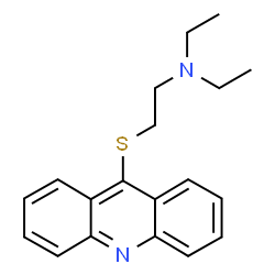 ChemSpider 2D Image | 2-(9-Acridinylsulfanyl)-N,N-diethylethanamine | C19H22N2S