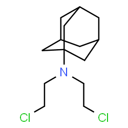 ChemSpider 2D Image | N,N-Bis(2-chloroethyl)-1-adamantanamine | C14H23Cl2N