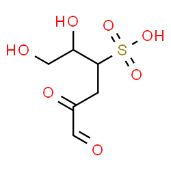 ChemSpider 2D Image | 3,4-Dideoxy-4-sulfohexos-2-ulose | C6H10O7S