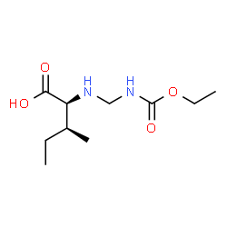 ChemSpider 2D Image | N-{[(Ethoxycarbonyl)amino]methyl}-L-isoleucine | C10H20N2O4