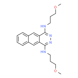ChemSpider 2D Image | N,N'-Bis(3-methoxypropyl)benzo[g]phthalazine-1,4-diamine | C20H26N4O2