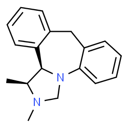 ChemSpider 2D Image | (1S,13bR)-1,2-Dimethyl-2,3,9,13b-tetrahydro-1H-dibenzo[c,f]imidazo[1,5-a]azepine | C18H20N2