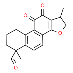 ChemSpider 2D Image | 1,6-Dimethyl-10,11-dioxo-1,2,6,7,8,9,10,11-octahydrophenanthro[1,2-b]furan-6-carbaldehyde | C19H18O4