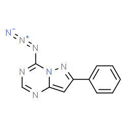 ChemSpider 2D Image | 4-Azido-7-phenylpyrazolo(1,5-a)-1,3,5-triazine | C11H7N7